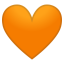 Orange heart icon