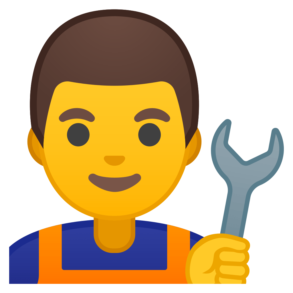 Man mechanic Icon | Noto Emoji People Profession Iconset | Google