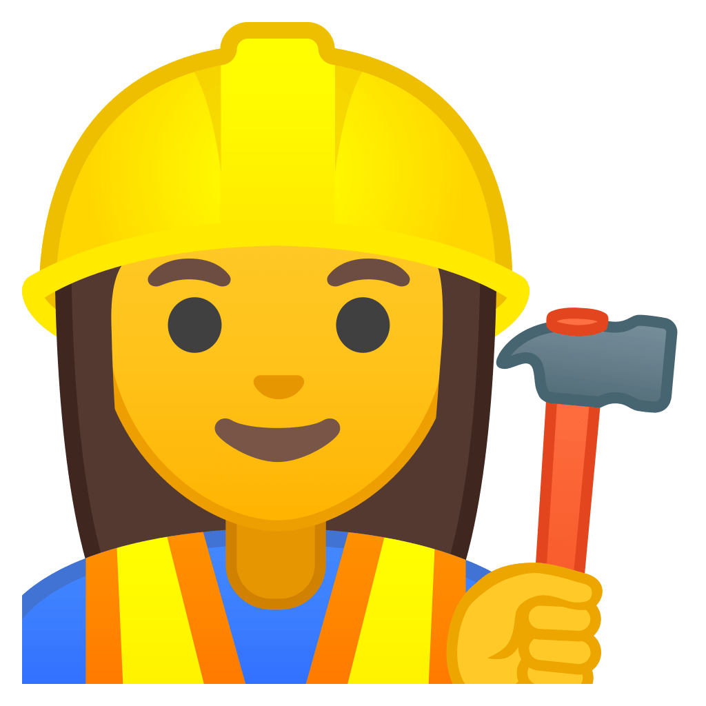 Woman construction worker Icon | Noto Emoji People ...
 Worker Icon