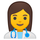 10195-woman-health-worker icon