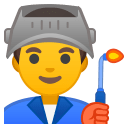 Man factory worker icon
