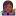Woman singer medium dark skin tone icon