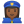 Woman police officer medium dark skin tone icon