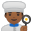 Man cook medium dark skin tone icon