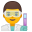 Man scientist icon