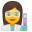 Woman scientist icon
