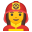 Woman firefighter icon