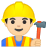 10514-man-construction-worker-light-skin-tone icon