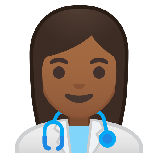10203-woman-health-worker-medium-dark-skin-tone icon