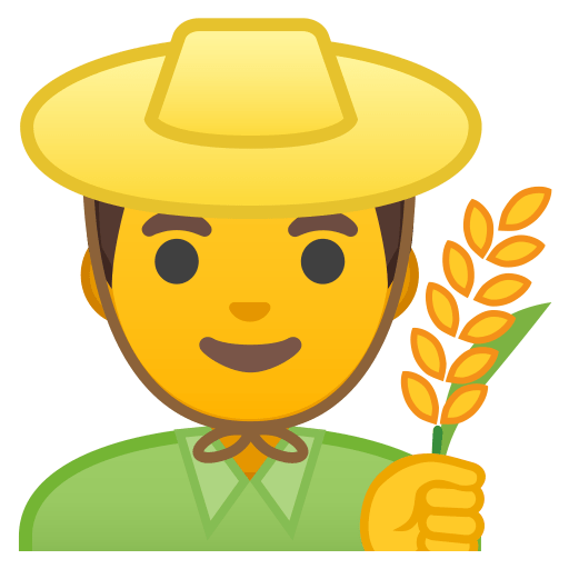 Man farmer icon