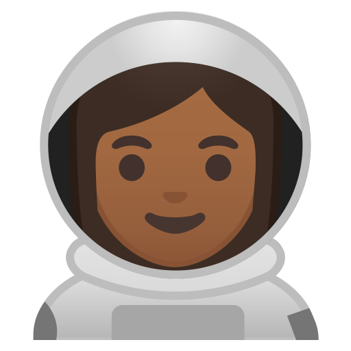 10396-woman-astronaut-medium-dark-skin-tone icon