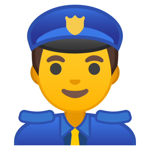 Man police officer icon