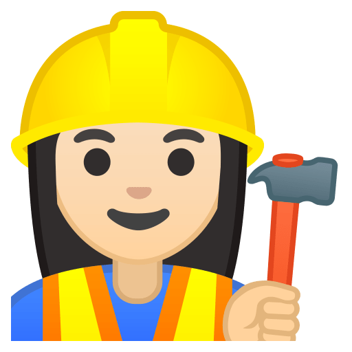 10526-woman-construction-worker-light-skin-tone icon