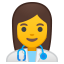 10195-woman-health-worker icon