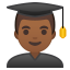 10210-man-student-medium-dark-skin-tone icon