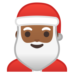 Santa Claus medium dark skin tone icon