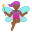 Woman fairy medium dark skin tone icon
