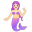 Mermaid light skin tone icon