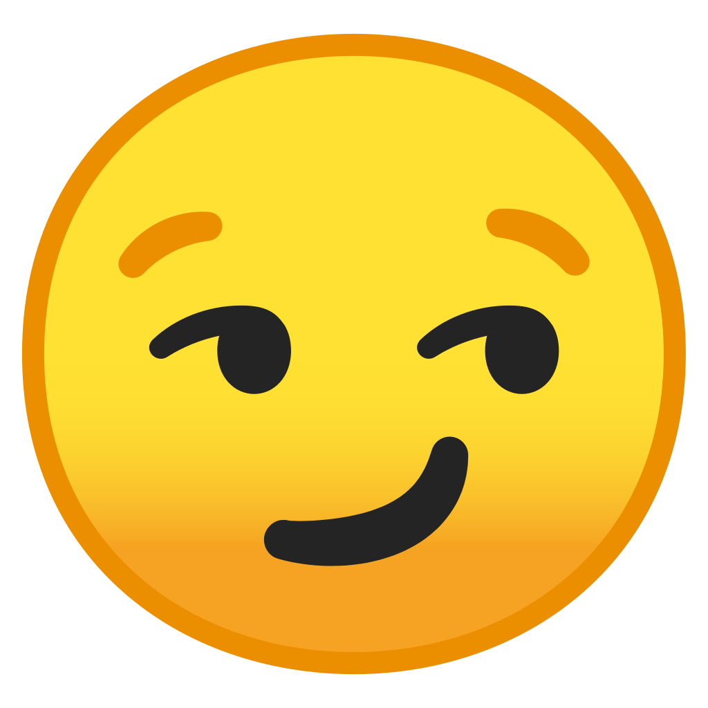 Smirking face Icon | Noto Emoji Smileys Iconset | Google