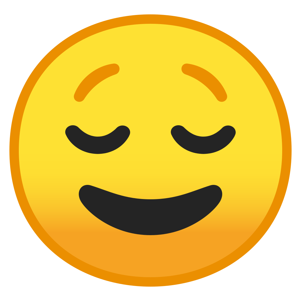 Relieved Face Icon Noto Emoji Smileys Iconset Google