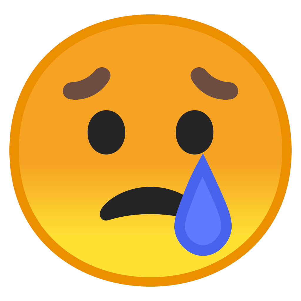 Crying Face Icon Noto Emoji Smileys Iconset Google