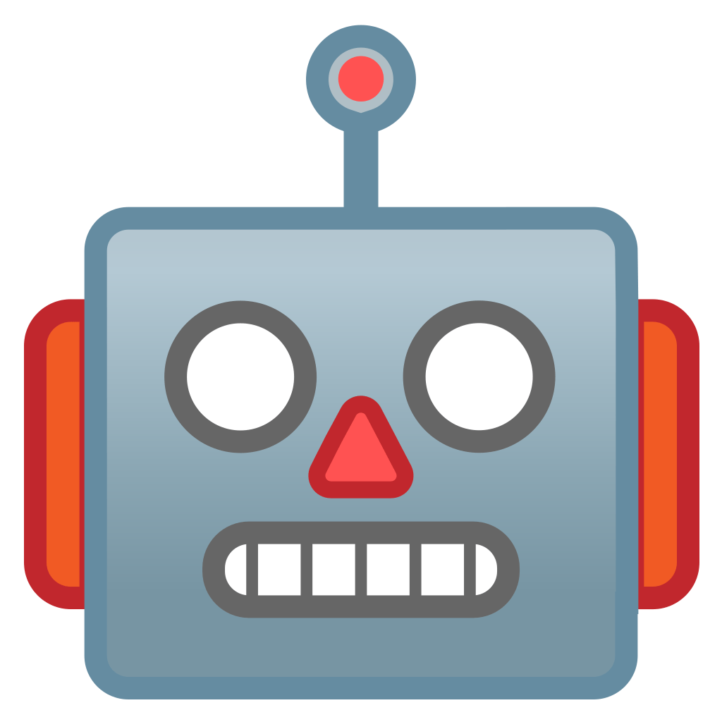 Robot Face Icon Noto Emoji Smileys Iconset Google