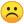 Frowning face icon