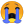 Loudly crying face icon