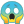 Face screaming in fear icon