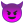 Smiling face with horns icon