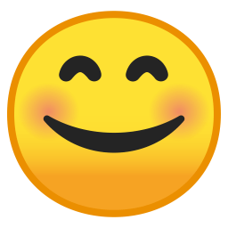 Smiling face with smiling eyes icon
