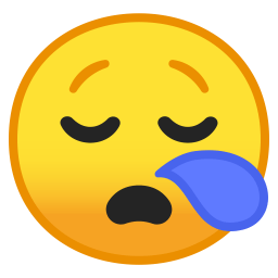Sleepy face icon