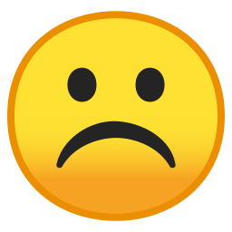 Frowning face icon