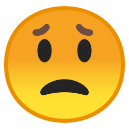 Worried face icon