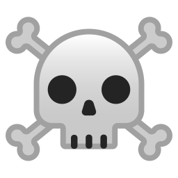 Skull and crossbones icon