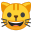 Grinning cat face icon