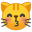 Kissing cat face icon