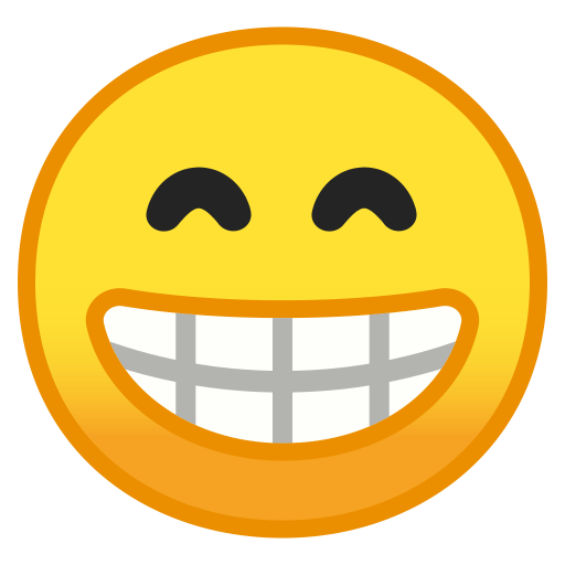 Beaming face with smiling eyes Icon | Noto Emoji Smileys Iconset | Google