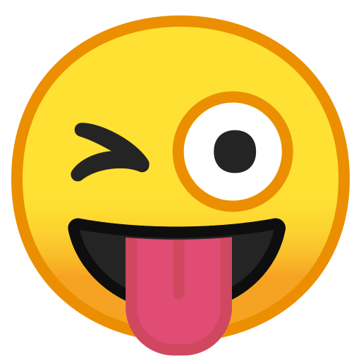 Winking face with tongue Icon | Noto Emoji Smileys Iconset | Google