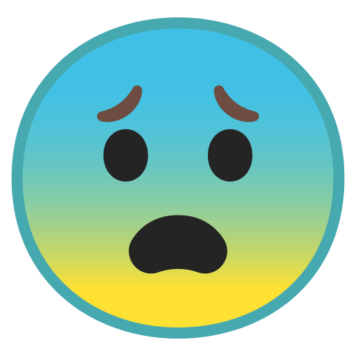 Emoji, fear, fearful face, scared, smile icon - Download on Iconfinder