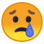 Crying face icon