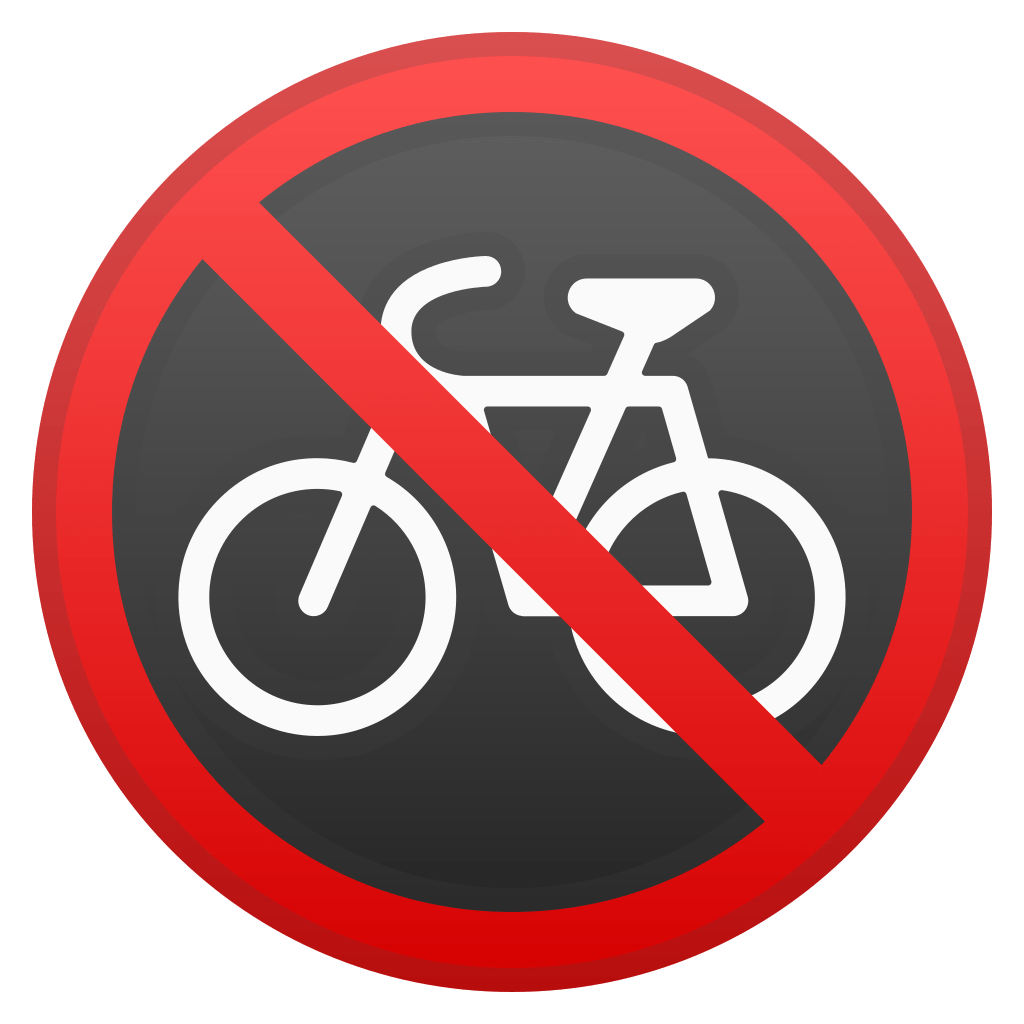 No bicycles Icon | Noto Emoji Symbols Iconset | Google
