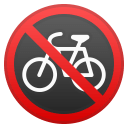 No bicycles icon