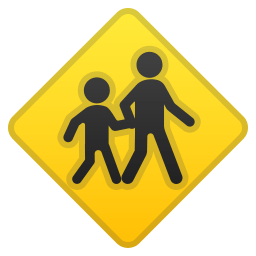 Children crossing icon