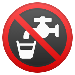 Non potable water icon