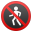 No pedestrians icon