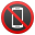 No mobile phones icon