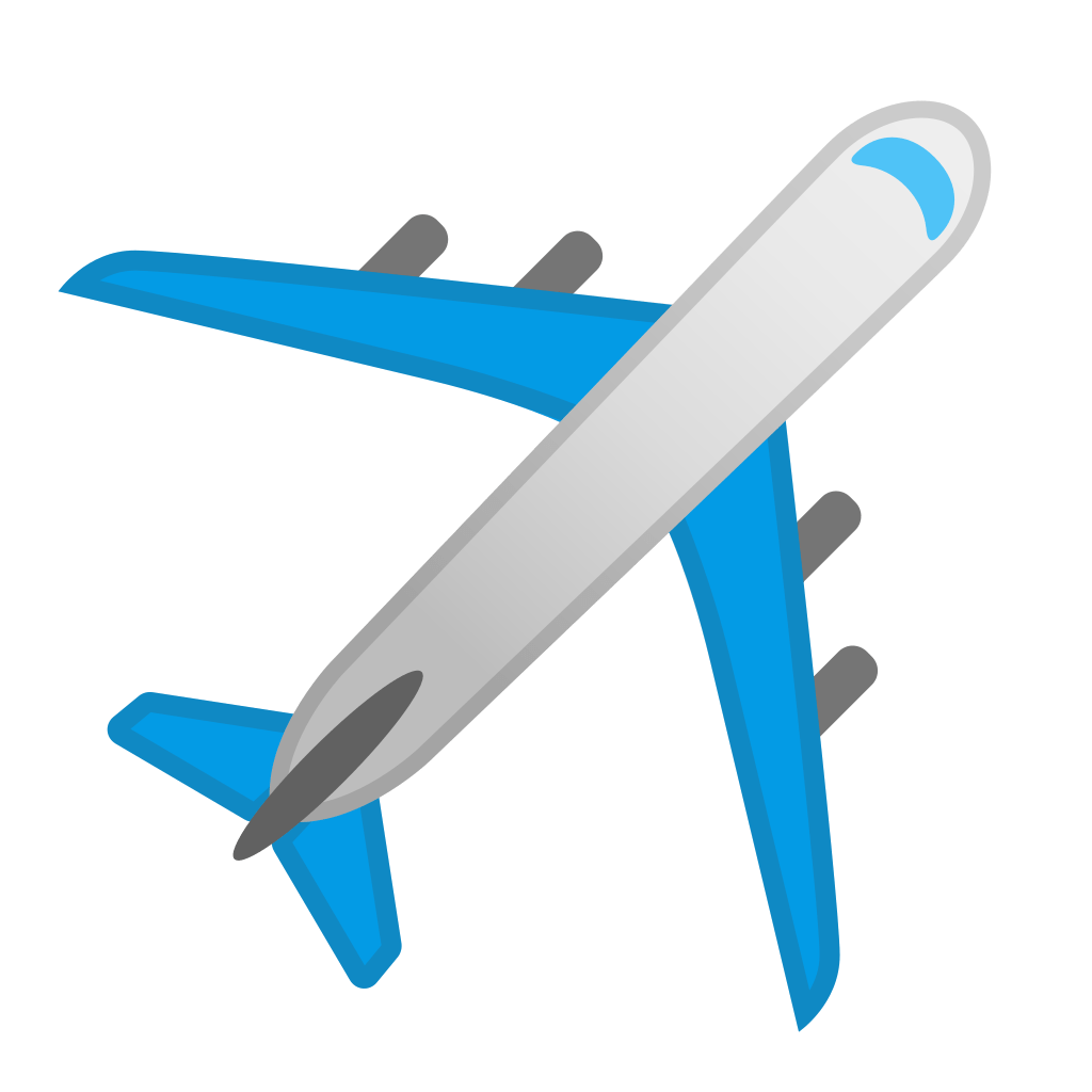 Emoji Pesawat Terbang dalam Ponsel