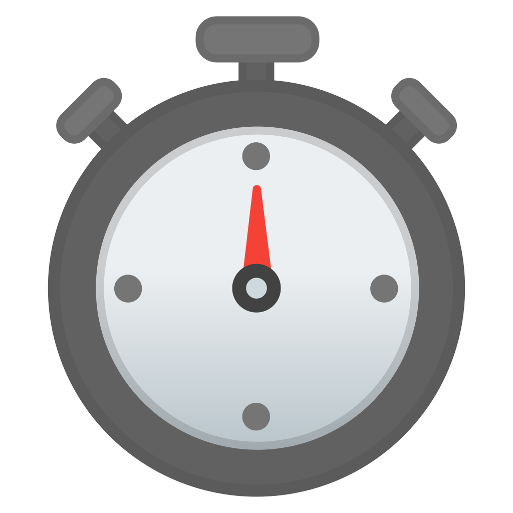Stopwatch Icon | Noto Emoji Travel & Places Iconset | Google