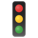 Vertical traffic light icon